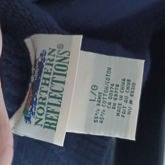 Vtg Northern Reflections Floral Kitty Knit Sweater Vest Embroidered Garden sz L - Picture 5 of 5